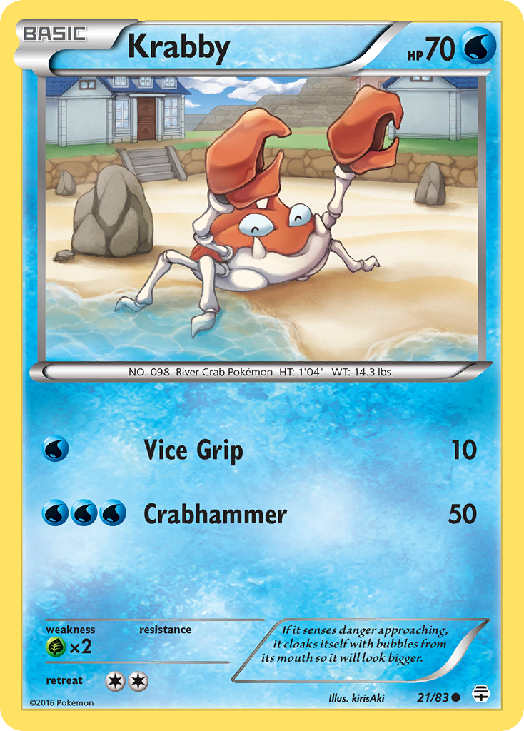 Krabby (21/83) [XY: Generations] | Jomio and Rueliete's Cards and Comics