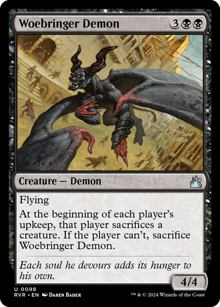Woebringer Demon [Ravnica Remastered] | Jomio and Rueliete's Cards and Comics