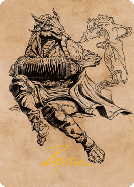 Korlessa, Scale Singer Art Card (Gold-Stamped Signature) [Commander Legends: Battle for Baldur's Gate Art Series] | Jomio and Rueliete's Cards and Comics