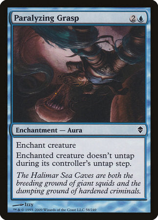Paralyzing Grasp [Zendikar] | Jomio and Rueliete's Cards and Comics