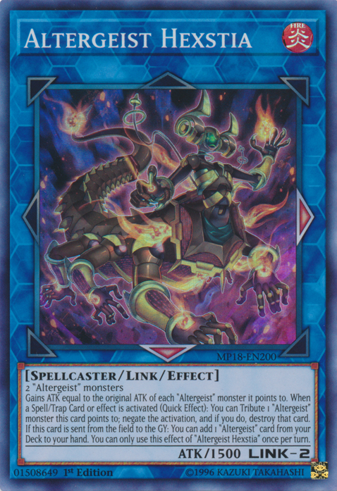 Altergeist Hexstia [MP18-EN200] Super Rare | Jomio and Rueliete's Cards and Comics