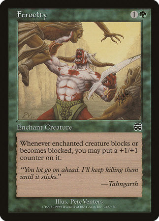Ferocity [Mercadian Masques] | Jomio and Rueliete's Cards and Comics