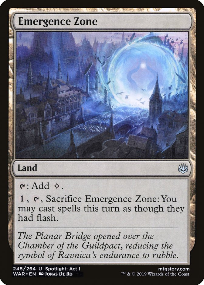 Emergence Zone [War of the Spark] | Jomio and Rueliete's Cards and Comics
