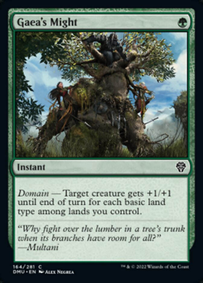 Gaea's Might [Dominaria United] | Jomio and Rueliete's Cards and Comics