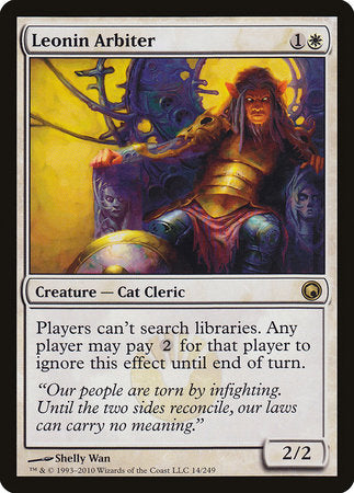 Leonin Arbiter [Scars of Mirrodin] | Jomio and Rueliete's Cards and Comics