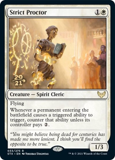 Strict Proctor [Strixhaven: School of Mages Prerelease Promos] | Jomio and Rueliete's Cards and Comics