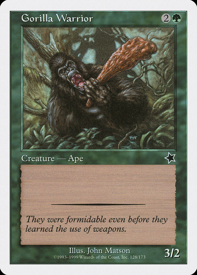 Gorilla Warrior [Starter 1999] | Jomio and Rueliete's Cards and Comics