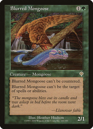 Blurred Mongoose [Invasion] | Jomio and Rueliete's Cards and Comics