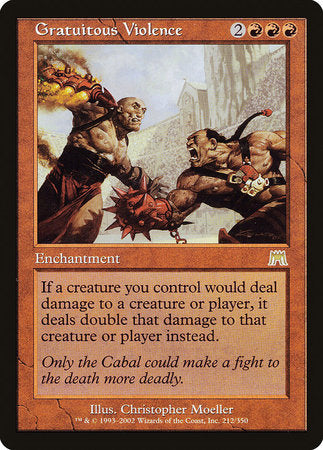 Gratuitous Violence [Onslaught] | Jomio and Rueliete's Cards and Comics