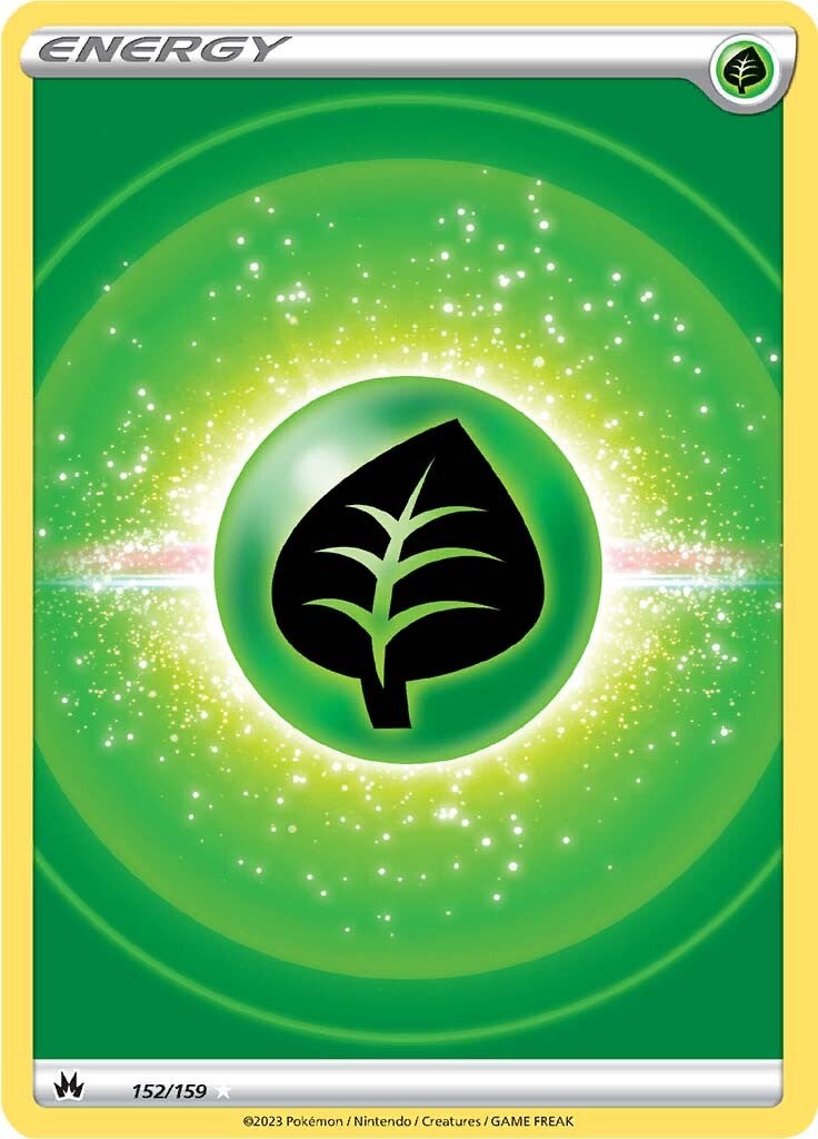Grass Energy (152/159) (Texture Full Art) [Sword & Shield: Crown Zenith] | Jomio and Rueliete's Cards and Comics