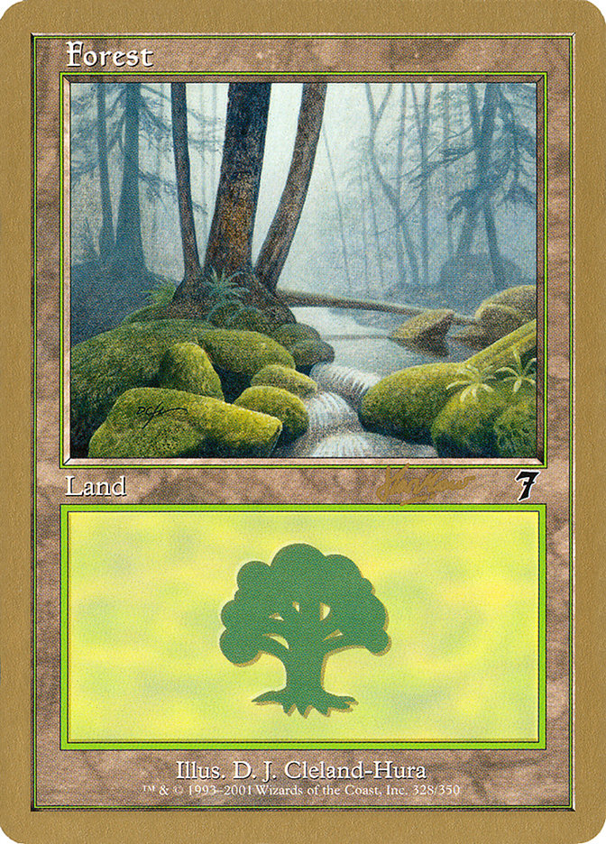 Forest (328) (Sim Han How) [World Championship Decks 2002] | Jomio and Rueliete's Cards and Comics