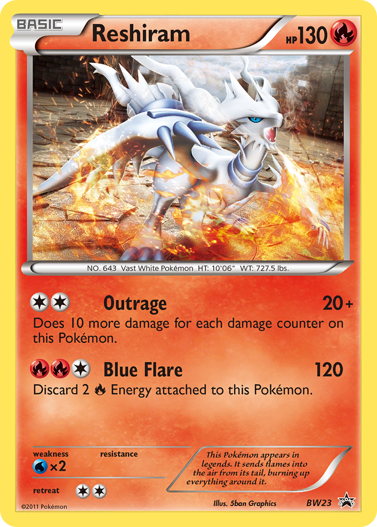 Reshiram (BW23) [Black & White: Black Star Promos] | Jomio and Rueliete's Cards and Comics