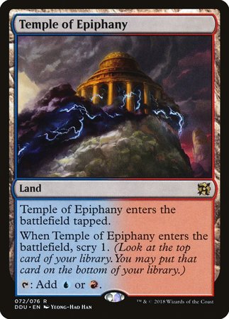 Temple of Epiphany [Duel Decks: Elves vs. Inventors] | Jomio and Rueliete's Cards and Comics