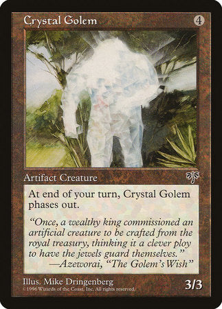 Crystal Golem [Mirage] | Jomio and Rueliete's Cards and Comics