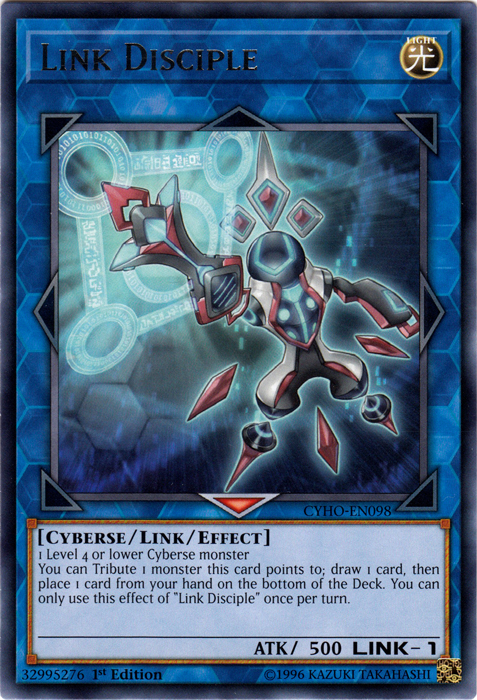 Link Disciple [CYHO-EN098] Rare | Jomio and Rueliete's Cards and Comics
