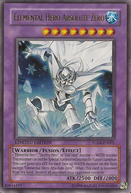 Elemental Hero Absolute Zero [YG04-EN001] Ultra Rare | Jomio and Rueliete's Cards and Comics