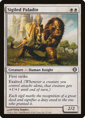 Sigiled Paladin [Shards of Alara] | Jomio and Rueliete's Cards and Comics