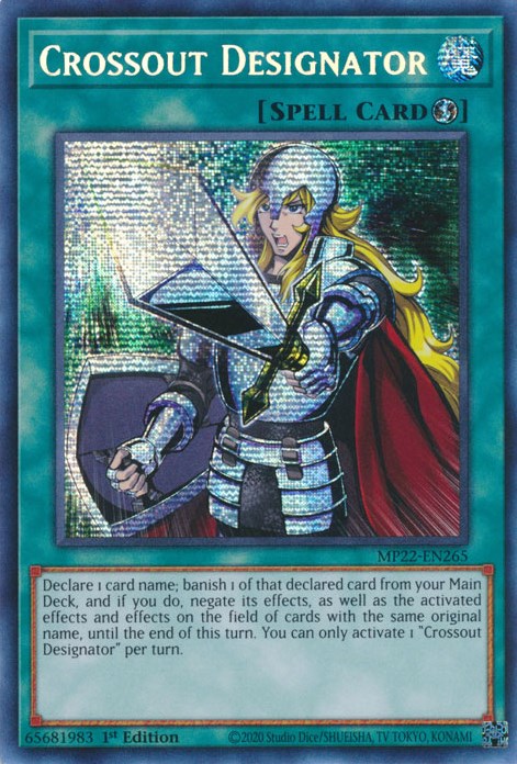 Crossout Designator [MP22-EN265] Prismatic Secret Rare | Jomio and Rueliete's Cards and Comics