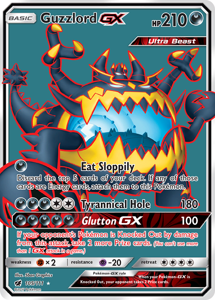Guzzlord GX (105/111) [Sun & Moon: Crimson Invasion] | Jomio and Rueliete's Cards and Comics