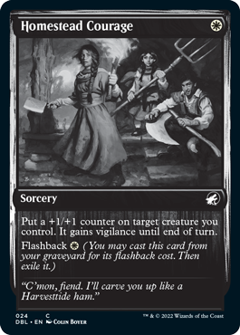 Homestead Courage [Innistrad: Double Feature] | Jomio and Rueliete's Cards and Comics