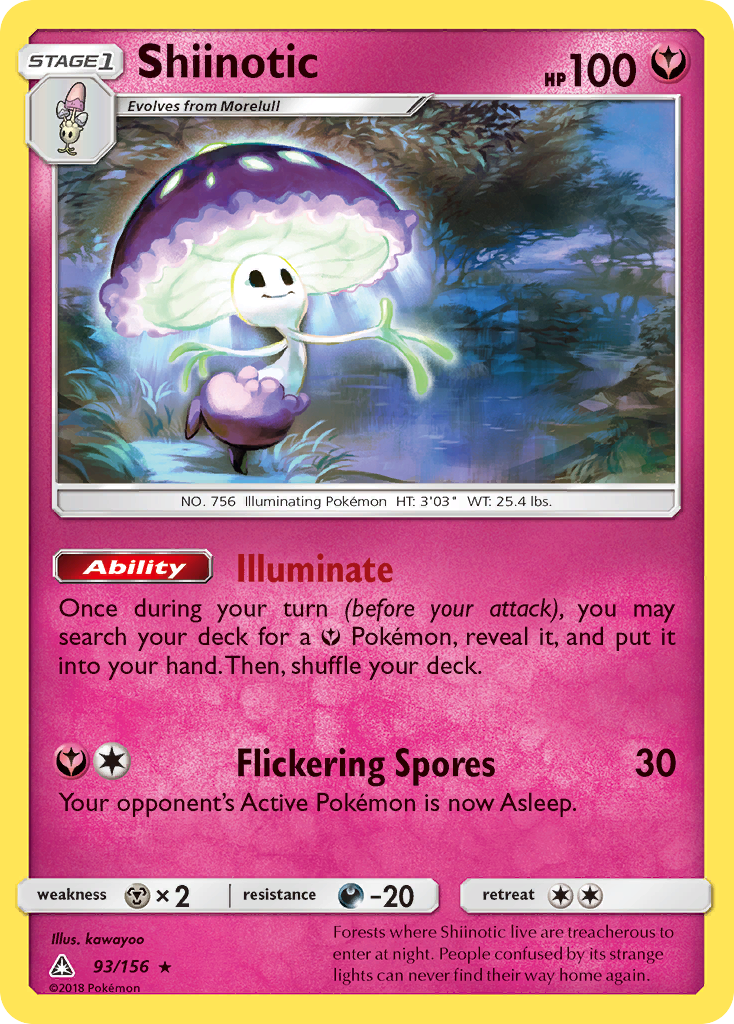 Shiinotic (93/156) [Sun & Moon: Ultra Prism] | Jomio and Rueliete's Cards and Comics