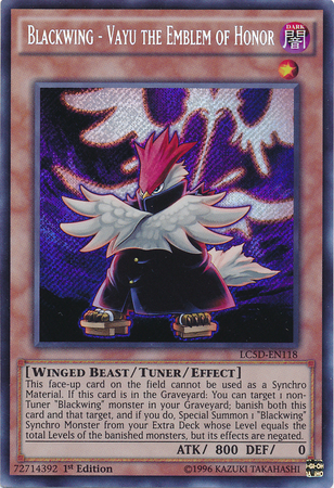 Blackwing - Vayu the Emblem of Honor [LC5D-EN118] Secret Rare | Jomio and Rueliete's Cards and Comics