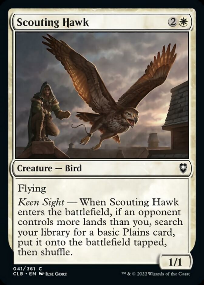 Scouting Hawk [Commander Legends: Battle for Baldur's Gate] | Jomio and Rueliete's Cards and Comics