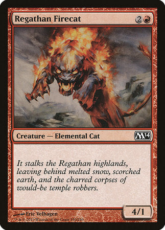Regathan Firecat [Magic 2014] | Jomio and Rueliete's Cards and Comics