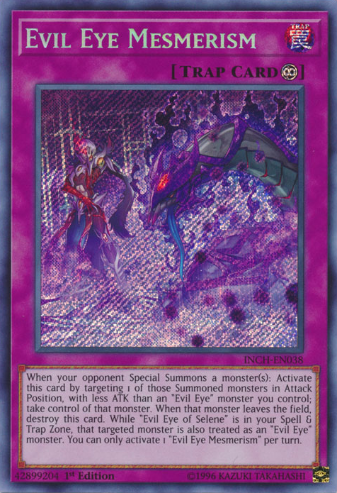 Evil Eye Mesmerism [INCH-EN038] Secret Rare | Jomio and Rueliete's Cards and Comics