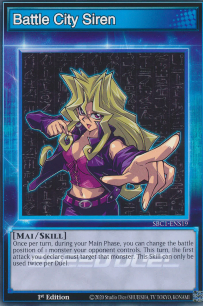 Battle City Siren [SBC1-ENS19] Common | Jomio and Rueliete's Cards and Comics