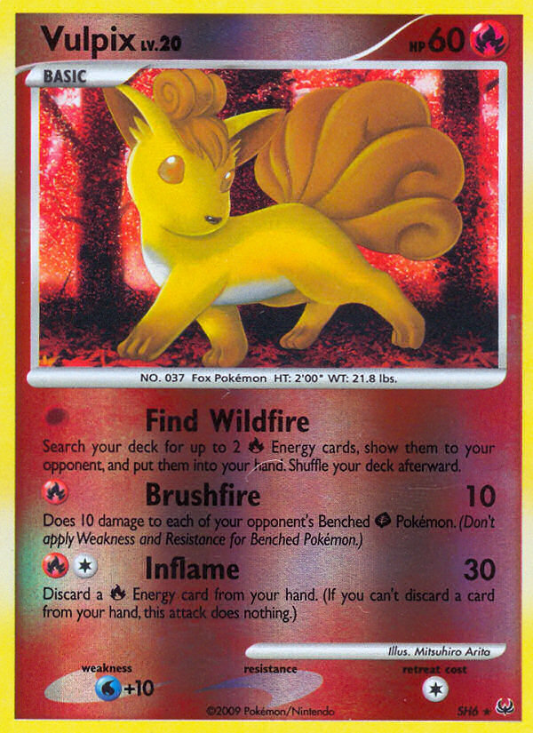 Vulpix (SH6) [Platinum: Base Set] | Jomio and Rueliete's Cards and Comics