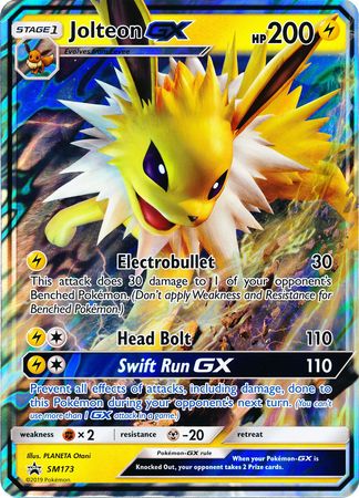 Jolteon GX (SM173) (Jumbo Card) [Sun & Moon: Black Star Promos] | Jomio and Rueliete's Cards and Comics