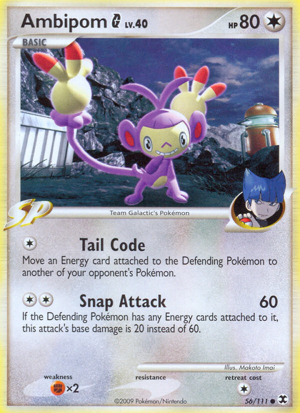 Ambipom G (56/111) [Platinum: Rising Rivals] | Jomio and Rueliete's Cards and Comics
