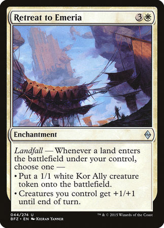 Retreat to Emeria [Battle for Zendikar] | Jomio and Rueliete's Cards and Comics