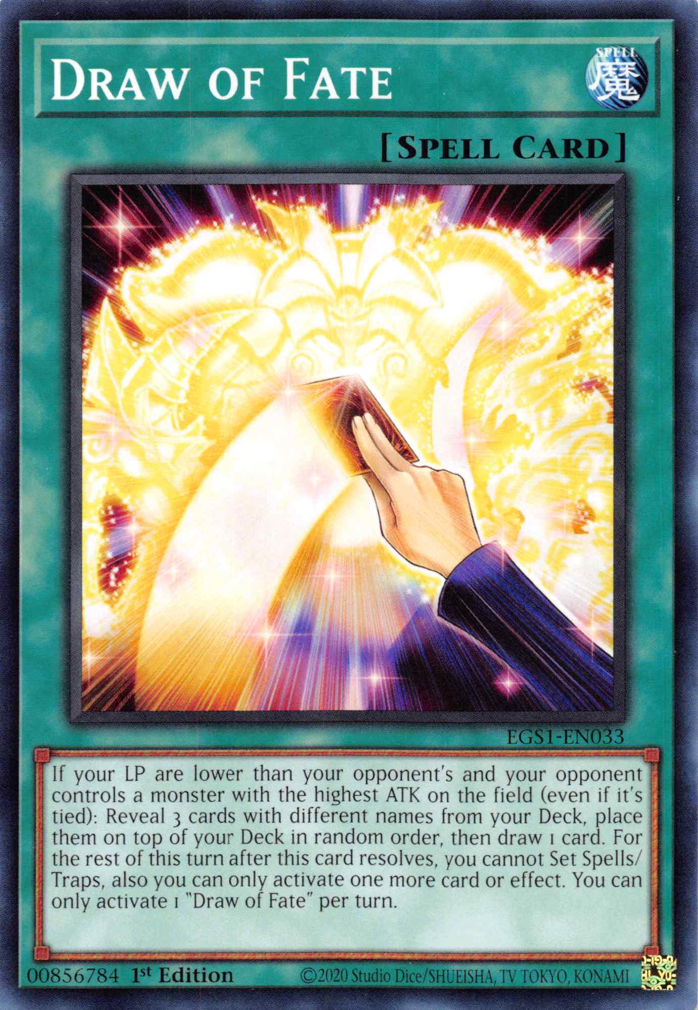 Draw of Fate [EGS1-EN033] Common | Jomio and Rueliete's Cards and Comics
