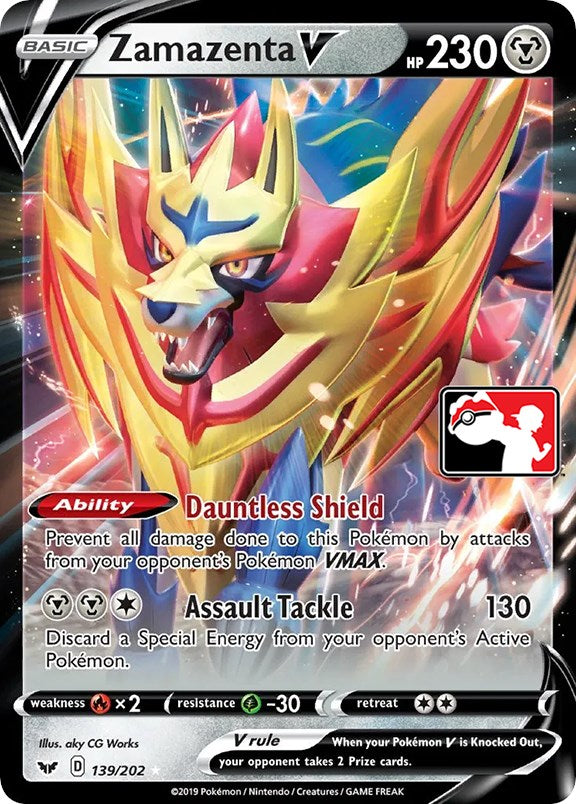 Zamazenta V (139/202) [Prize Pack Series One] | Jomio and Rueliete's Cards and Comics