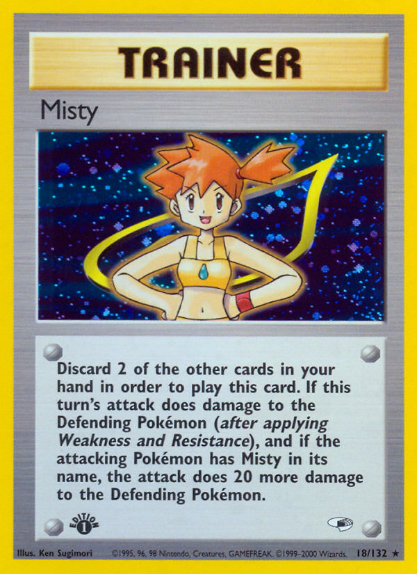 Misty (18/132) [Gym Heroes 1st Edition] | Jomio and Rueliete's Cards and Comics