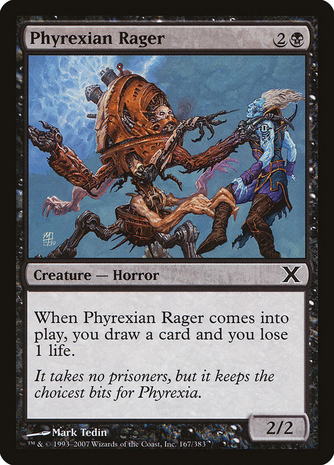 Phyrexian Rager [Tenth Edition] | Jomio and Rueliete's Cards and Comics