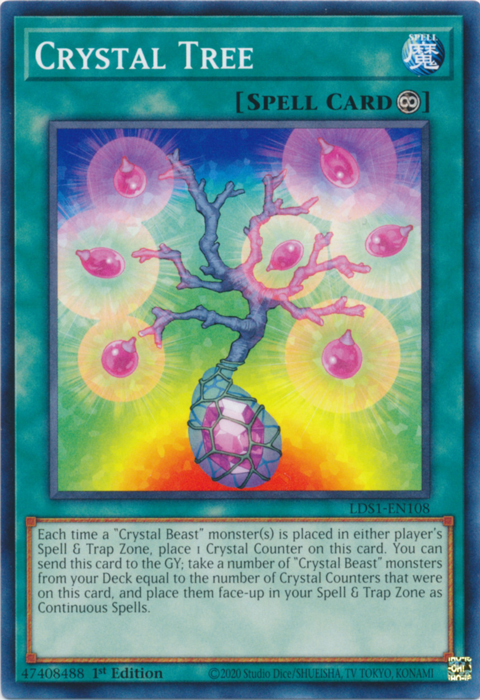 Crystal Tree [LDS1-EN108] Common | Jomio and Rueliete's Cards and Comics