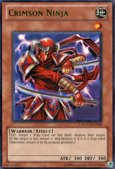 Crimson Ninja (Green) [DL13-EN004] Rare | Jomio and Rueliete's Cards and Comics