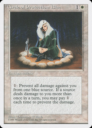 Circle of Protection: Blue [Fourth Edition] | Jomio and Rueliete's Cards and Comics