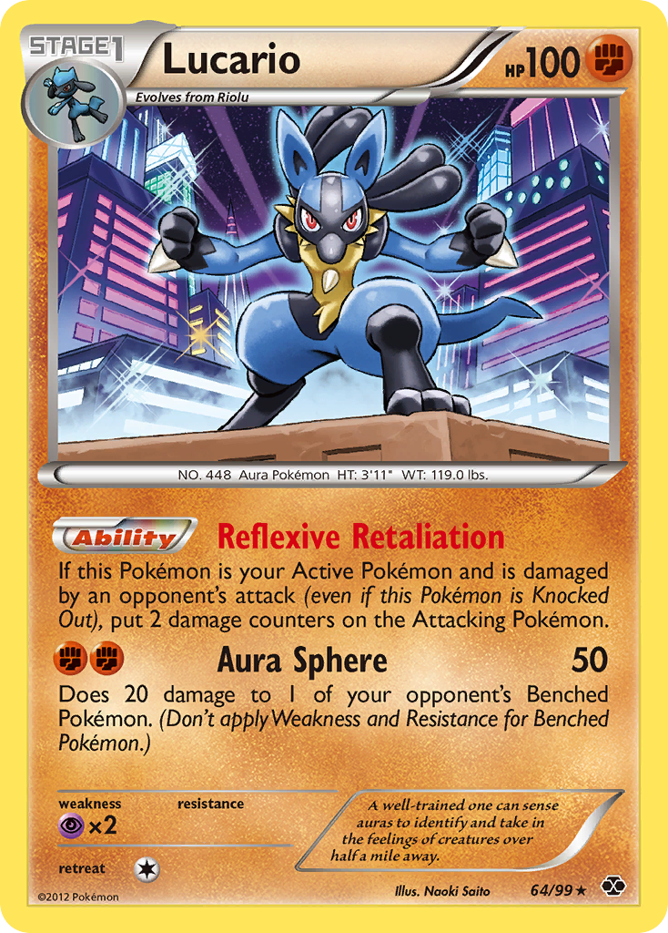 Lucario (64/99) [Black & White: Next Destinies] | Jomio and Rueliete's Cards and Comics