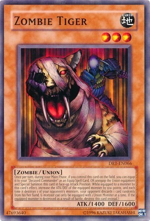 Zombie Tiger [DR1-EN066] Common | Jomio and Rueliete's Cards and Comics
