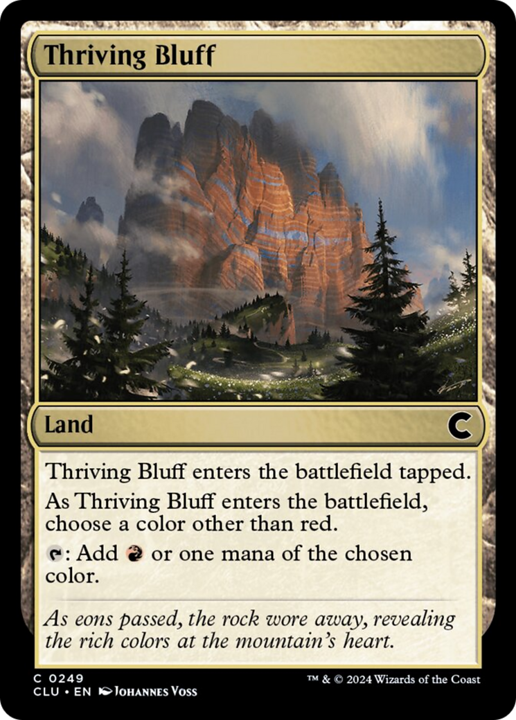 Thriving Bluff [Ravnica: Clue Edition] | Jomio and Rueliete's Cards and Comics