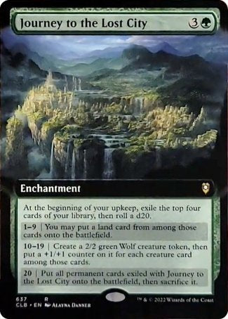 Journey to the Lost City (Extended Art) [Commander Legends: Battle for Baldur's Gate] | Jomio and Rueliete's Cards and Comics
