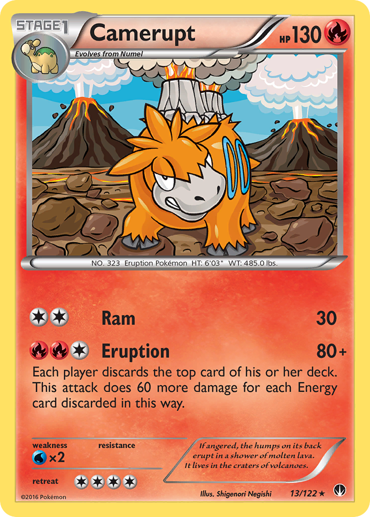 Camerupt (13/122) [XY: BREAKpoint] | Jomio and Rueliete's Cards and Comics