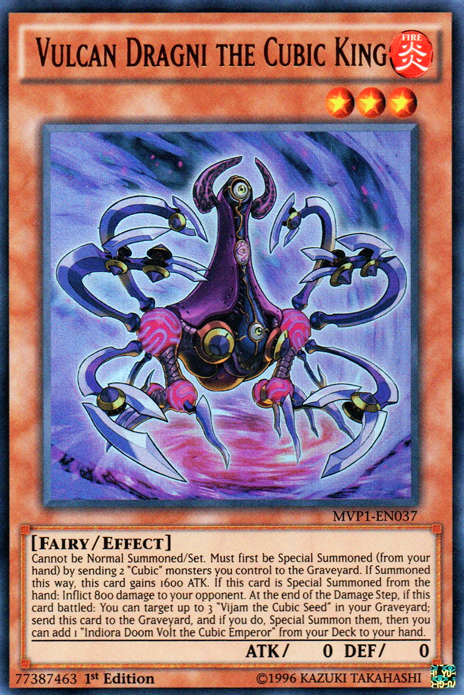 Vulcan Dragni the Cubic King [MVP1-EN037] Ultra Rare | Jomio and Rueliete's Cards and Comics