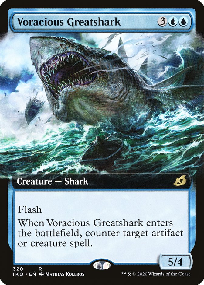 Voracious Greatshark (Extended Art) [Ikoria: Lair of Behemoths] | Jomio and Rueliete's Cards and Comics