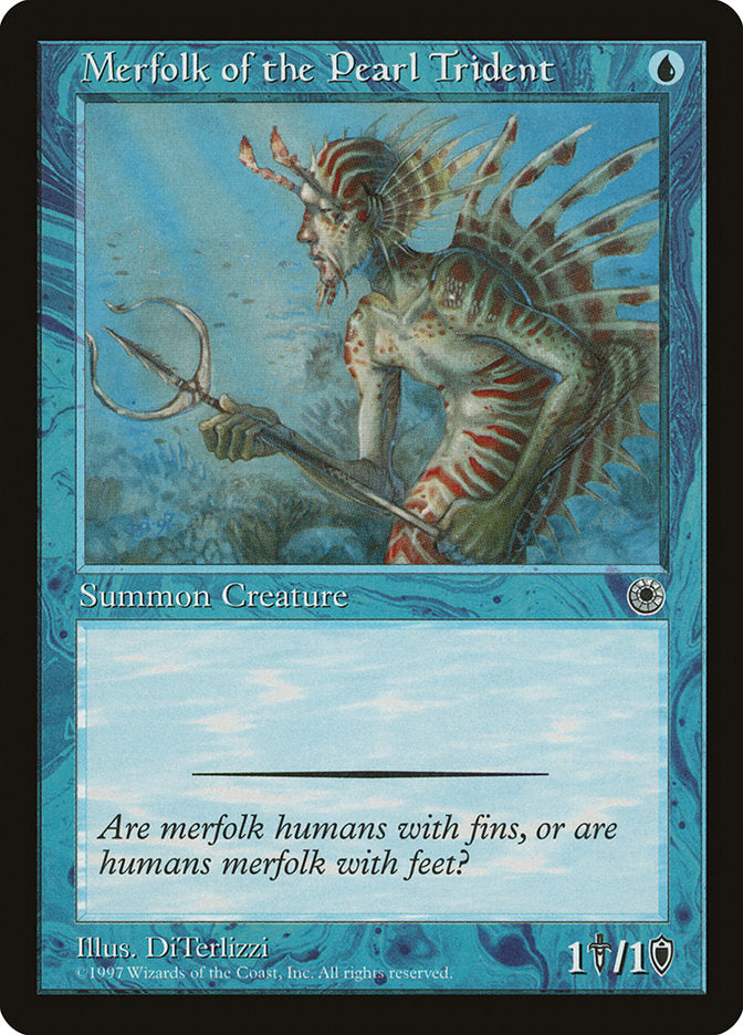 Merfolk of the Pearl Trident [Portal] | Jomio and Rueliete's Cards and Comics