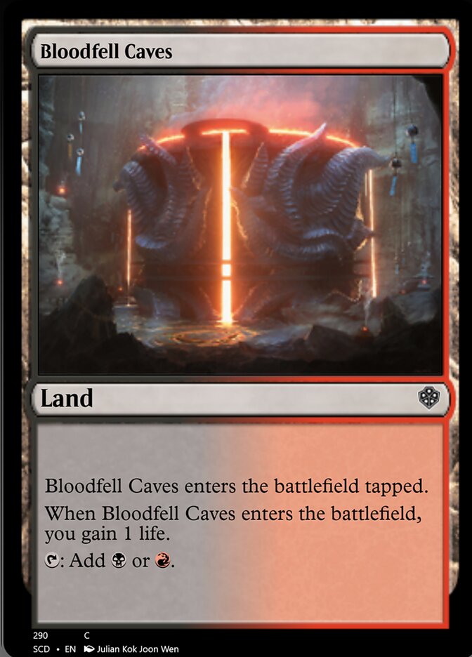 Bloodfell Caves [Starter Commander Decks] | Jomio and Rueliete's Cards and Comics